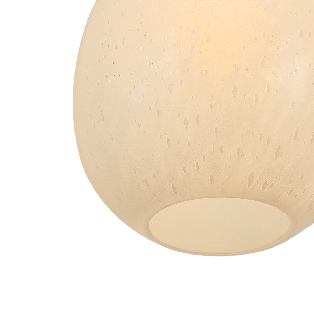 Orly Wall Sconce 17", Patina Brass and Seeded Cloud Glass