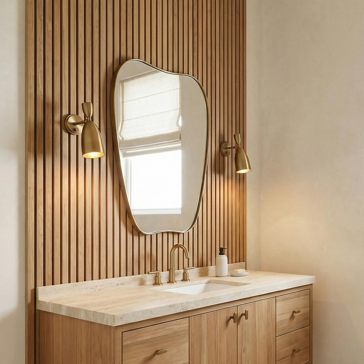 Hyla Pivot Wall Sconce 12", Patina Brass