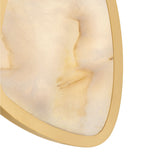 Kaia LED Wall Sconce 21", Brass and Onyx