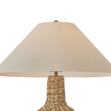 Kenna Floor Lamp 68", Natural and Patina Brass