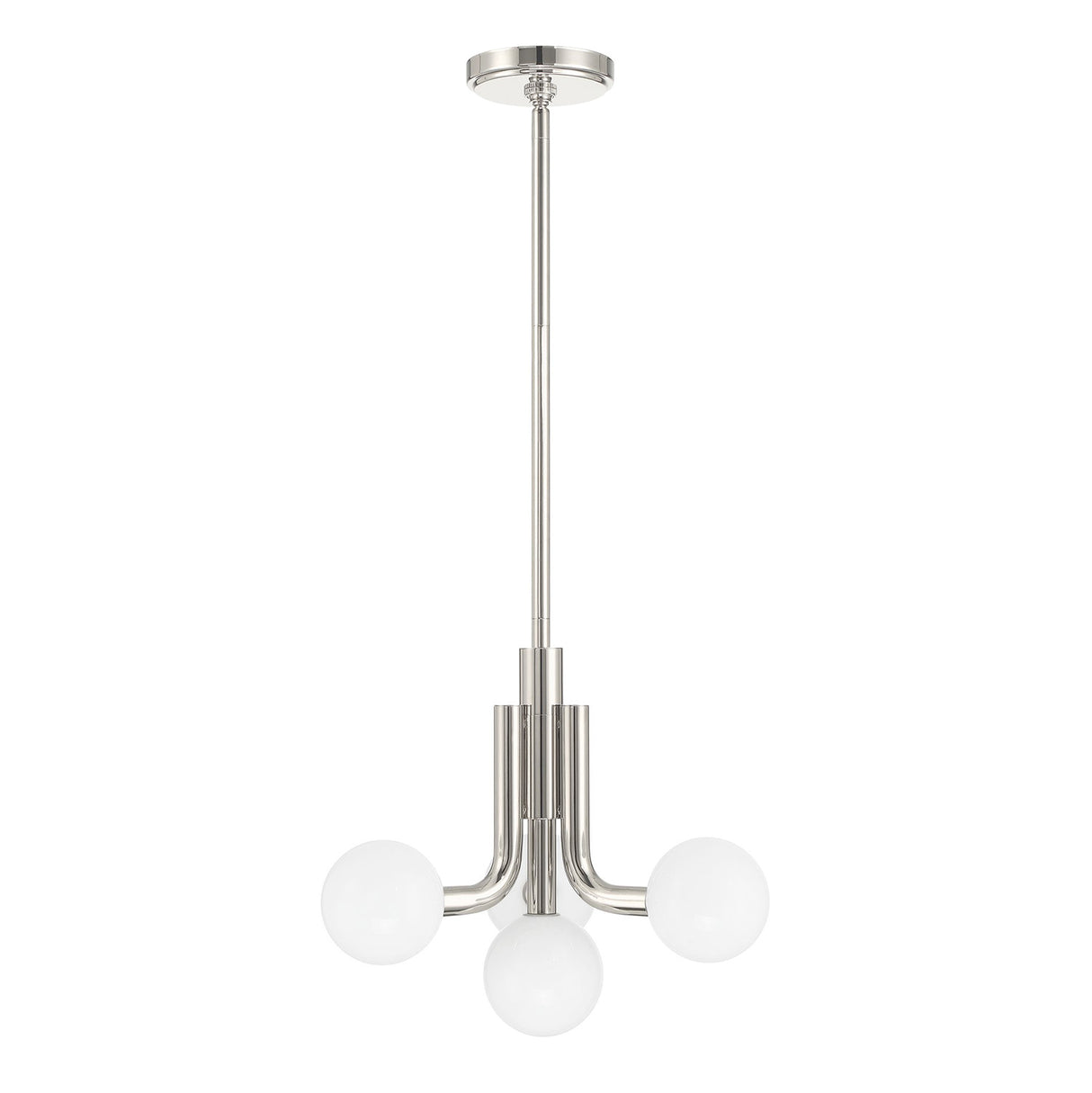 Maribel 4 Globe Pendant 16", Polished Nickel
