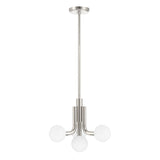 Maribel 4 Globe Pendant 16", Polished Nickel