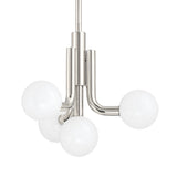 Maribel 4 Globe Pendant 16", Polished Nickel