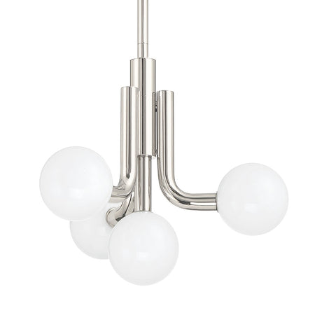 Maribel 4 Globe Pendant 16", Polished Nickel