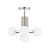 Maribel 4 Globe Pendant 16", Polished Nickel