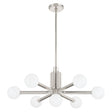 Maribel 7 Globe Chandelier 29", Polished Nickel
