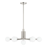 Maribel 7 Globe Chandelier 29", Polished Nickel
