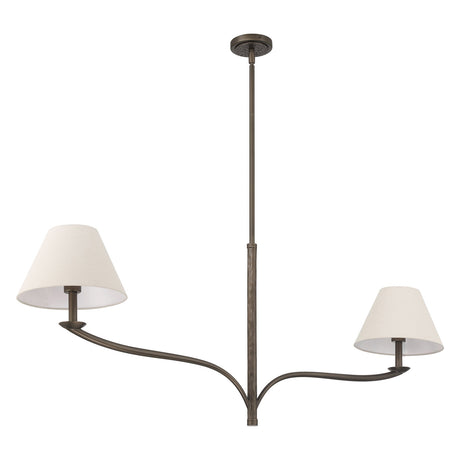 Valen 2 Shade Linear Pendant 56", Forged Bronze