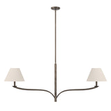 Valen 2 Shade Linear Pendant 56", Forged Bronze