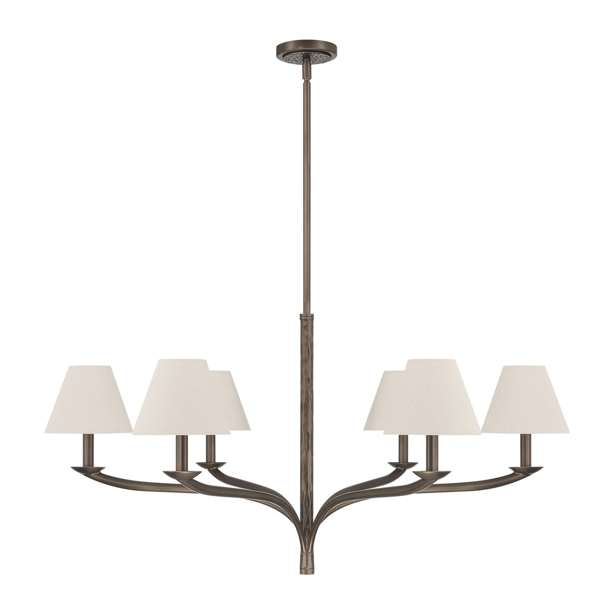 Valen 6 Light Chandelier 42", Forged Bronze