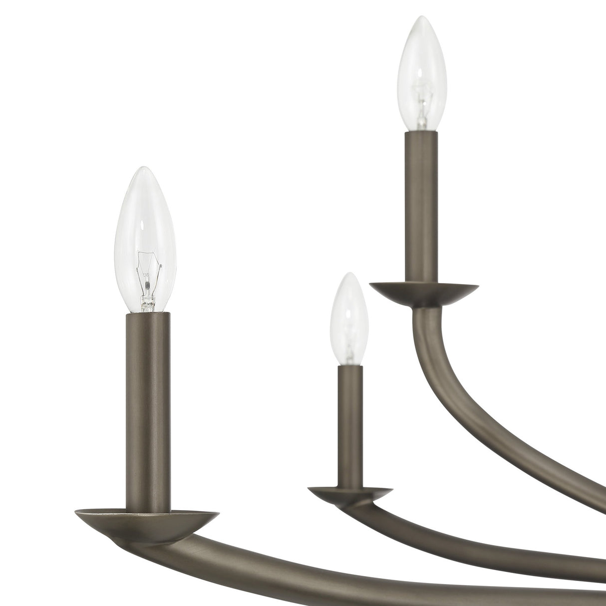 Valen 8 Light Chandelier 52", Forged Bronze