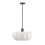 Uma Fabric Pendant 22", Bronze