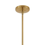 Uma Fabric Pendant 22", Brushed Brass