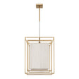 Tilda Tall Pendant 18", Brass and Natural Rope