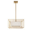 Tilda Semi-Flush 18", Brass and Natural Rope