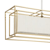 Tilda Linear Pendant 42", Brass and Rope