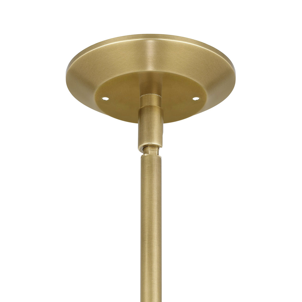 Drew Medium Pendant 19", Matte White and Aged Aged Brass