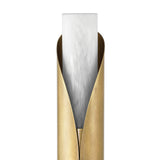 Alessio Large Wall Sconce 24", Distressed Brass and Alabaster