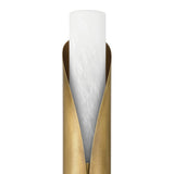 Alessio Extra Large Wall Sconce 30", Distressed Brass and Alabaster