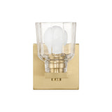 Kurt Vanity Wall Sconce, Satin Brass