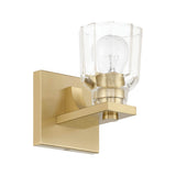 Kurt Vanity Wall Sconce, Satin Brass