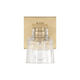 Kurt Vanity Wall Sconce, Satin Brass