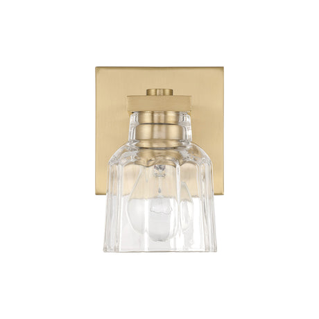 Kurt Vanity Wall Sconce, Satin Brass