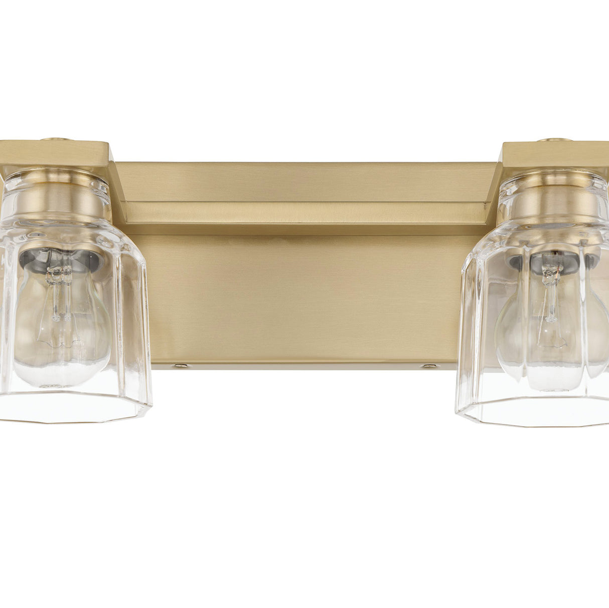 Kurt 2 Light Vanity 15", Satin Brass
