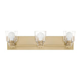 Kurt 3 Light Vanity 24", Satin Brass