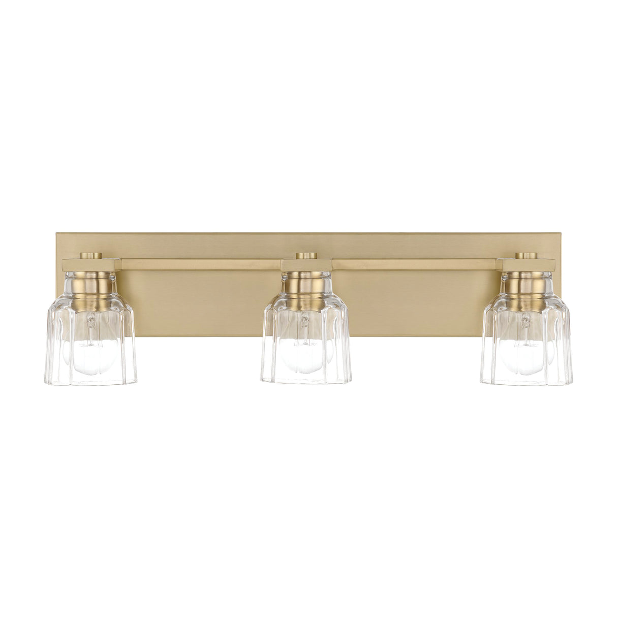 Kurt 3 Light Vanity 24", Satin Brass