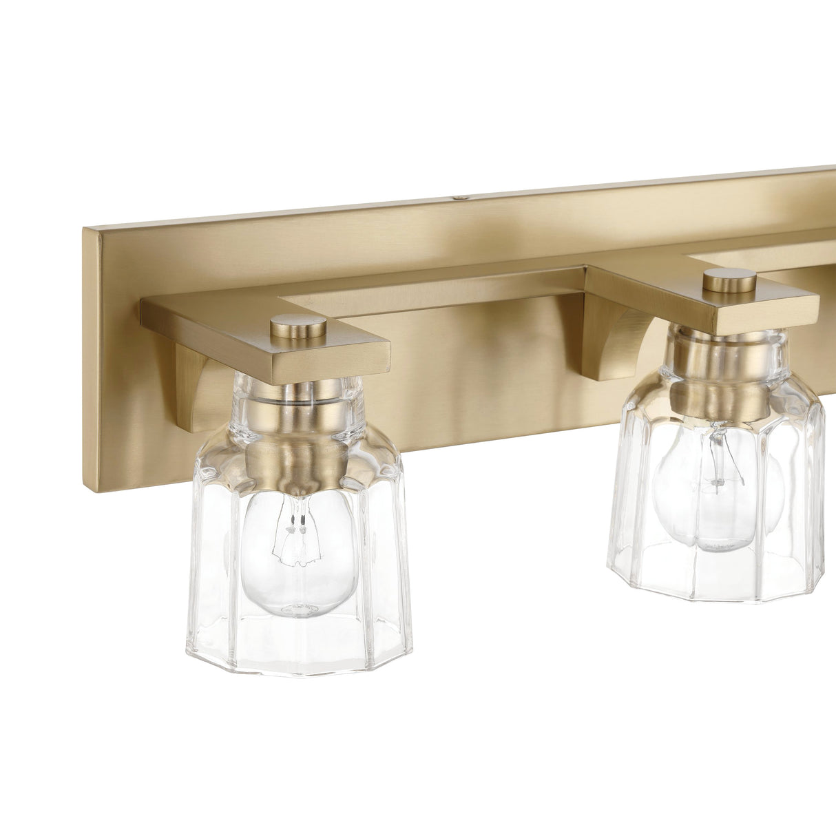 Kurt 4 Light Vanity 32", Satin Brass