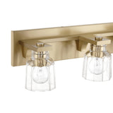 Kurt 4 Light Vanity 32", Satin Brass