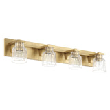 Kurt 4 Light Vanity 32", Satin Brass