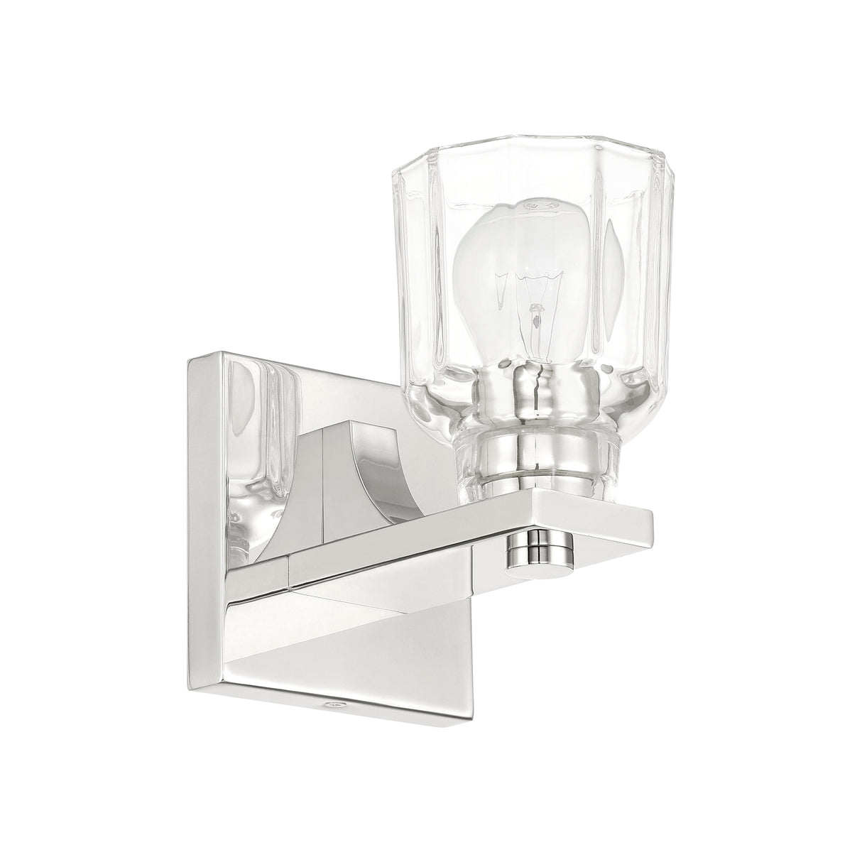 Kurt Vanity Wall Sconce, Polished Nickel
