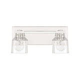 Kurt 2 Light Vanity 15", Polished Nickel