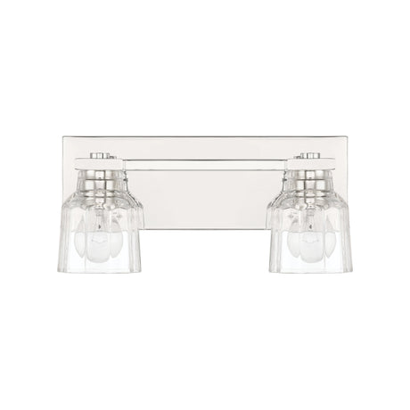 Kurt 2 Light Vanity 15", Polished Nickel
