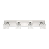 Kurt 4 Light Vanity 32", Polished Nickel
