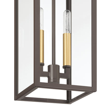 Trevor Outdoor Hanging Light, Medium 18", Bronze