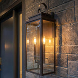 Trevor Outdoor Wall Light, Large 25", Bronze