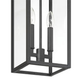 Trevor Outdoor Hanging Light, Medium 18", Black