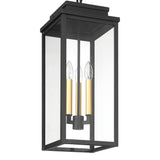 Trevor Outdoor Hanging Light, Large 23", Black