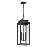 Trevor Outdoor Hanging Light, Extra Large 28", Black