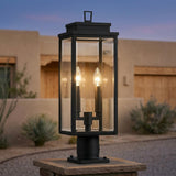 Trevor Outdoor Post Light 20", Black