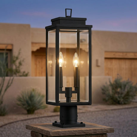 Trevor Outdoor Post Light 20", Black