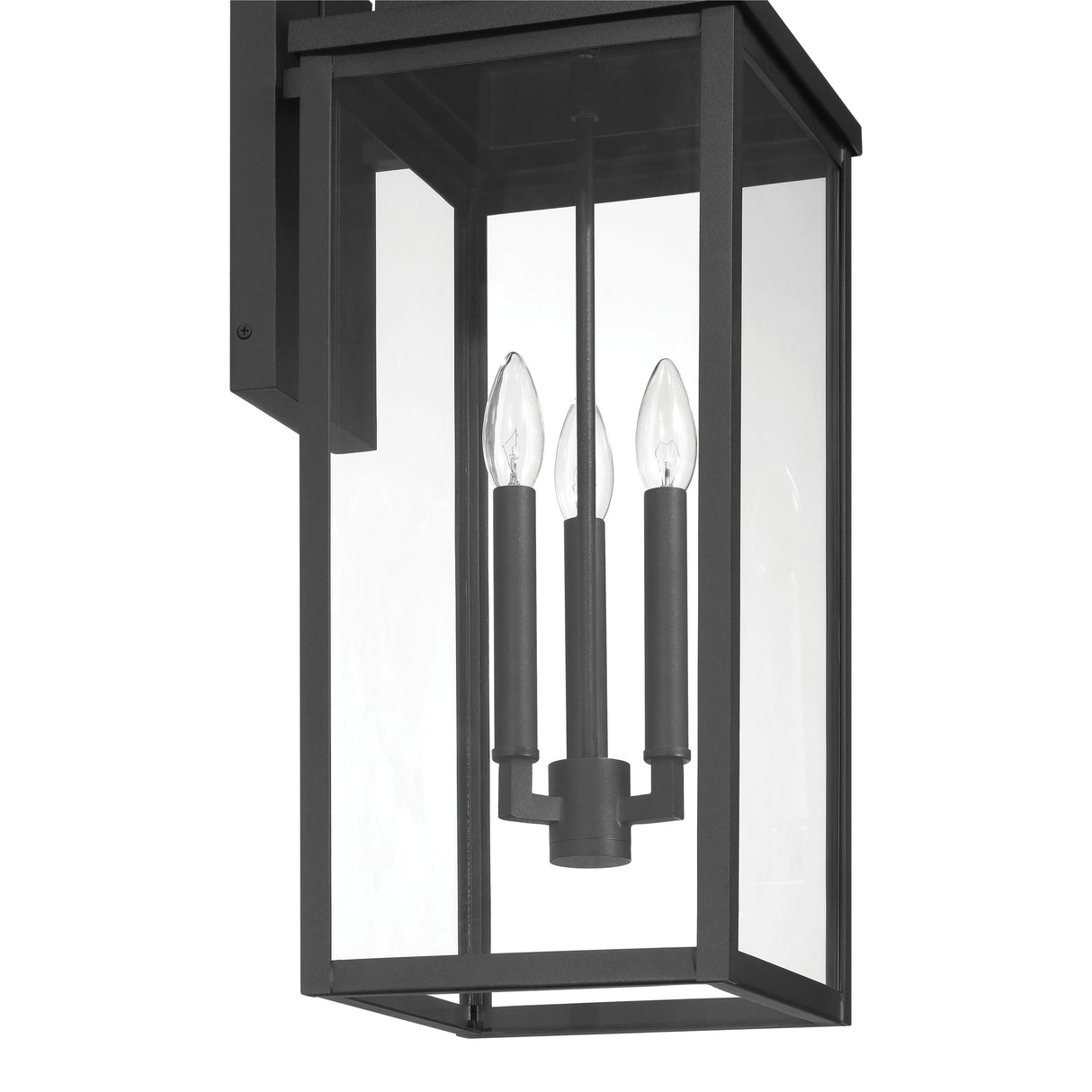 Trevor Outdoor Wall Light, Large 25", Black