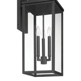 Trevor Outdoor Wall Light, Large 25", Black