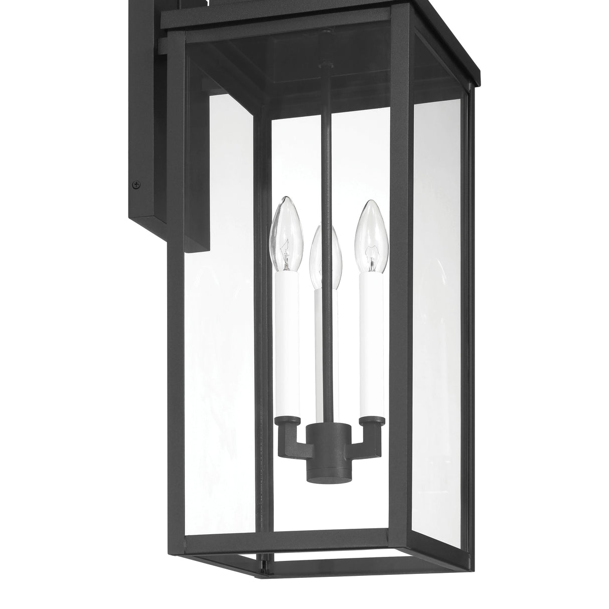 Trevor Outdoor Wall Light, Large 25", Black