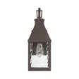 Westin Outdoor Wall Light, Medium 18", Bronze and Water Glass