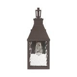 Westin Outdoor Wall Light, Medium 18", Bronze and Water Glass