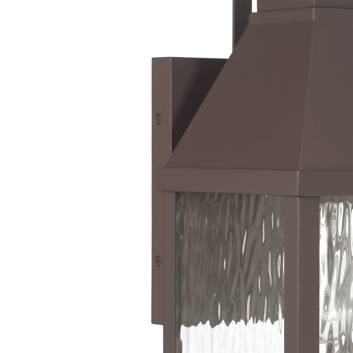 Westin Outdoor Wall Light, Medium 18", Bronze and Water Glass